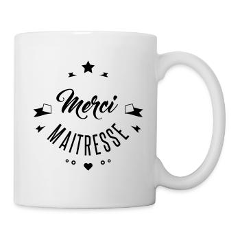 Merci maitresse - Mug blanc - blanc - Droite