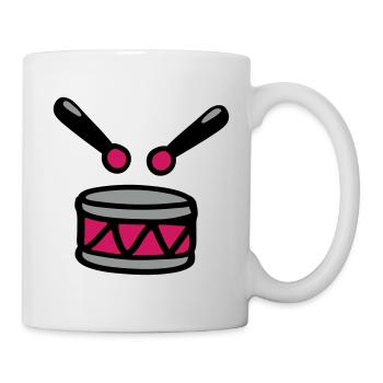 Trommel 3 - Tasse - Weiß - Rechts