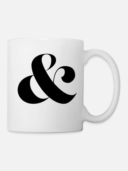 esperluette - Mug blanc - blanc
