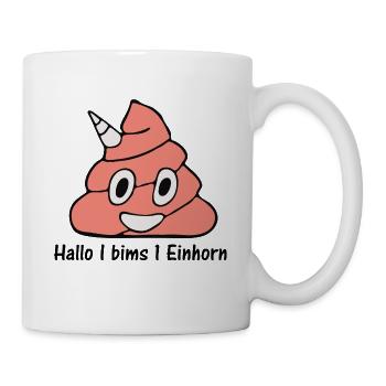 I bims 1 Einhornkackhaufen - Tasse - Weiß - Rechts