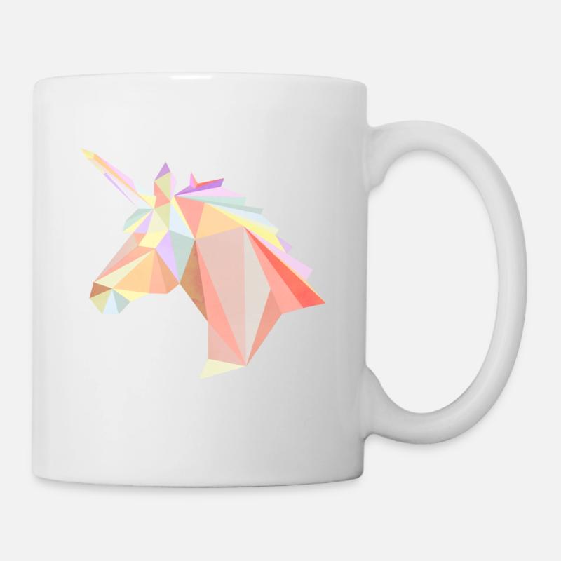 Low Poly Unicorn - Mug - white