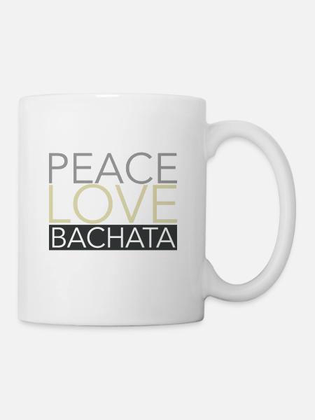 AMOUR DE PAIX BACHATA - Dance Shirts - Mug blanc - blanc
