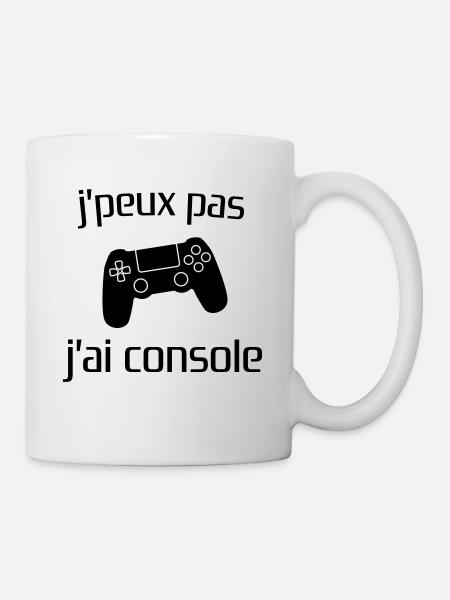 j'peux pas j'ai console - Mug blanc - blanc
