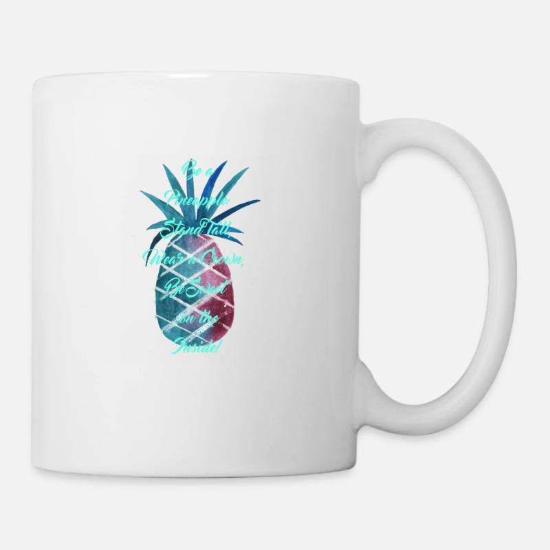 Be a Pineapple - Turquoise - Mug - white