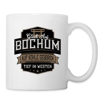 Glück Auf Bochum label - Tasse - Weiß - Rechts