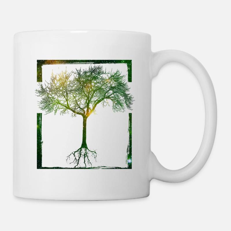 Mutter Natur - Rahmen 04 - Tasse - Weiß