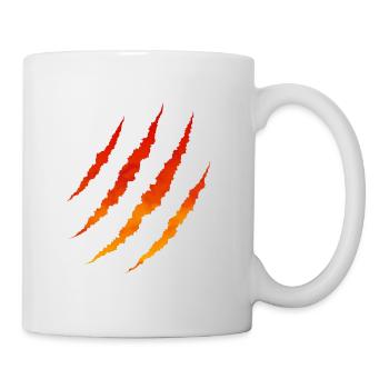 Fire scratches - Mug - white - Right