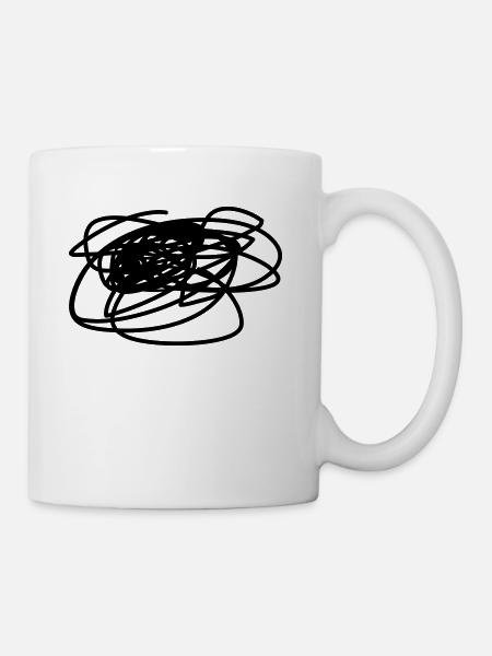 gribouillage - Mug blanc - blanc