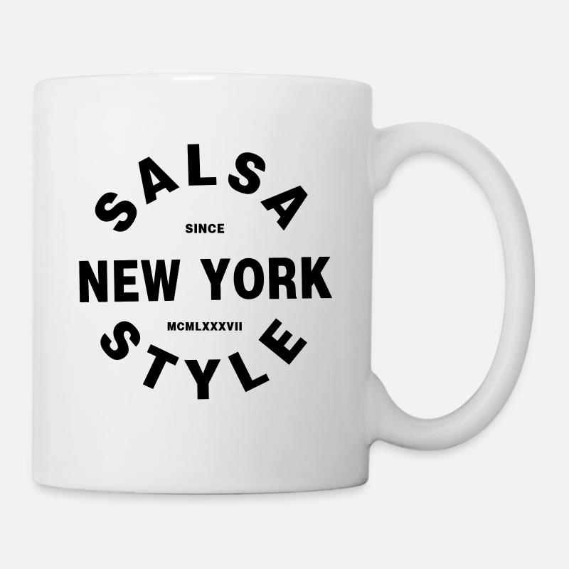 Salsa New York Style - Salsa Dance Shirt - Tasse - Weiß