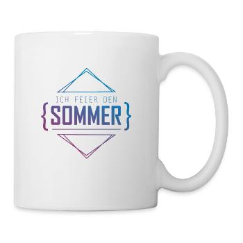 Ich feier den Sommer - Tasse - Weiß - Rechts