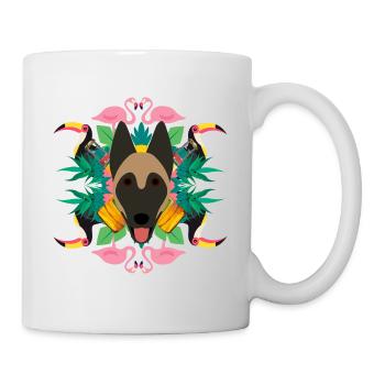 tropisch - Tasse - Weiß - Rechts