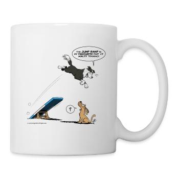 Border collie Agility / fast dog troubles - Mug - white - Right