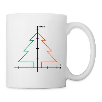 Mathe XMas Weihnachten - Tasse - Weiß - Rechts
