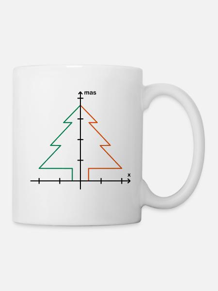 Mathe XMas Weihnachten - Tasse - Weiß