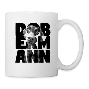 NASSU Dobermann Black - Mug - white - Right