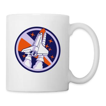Spaceshuttle Start - Tasse - Weiß - Rechts