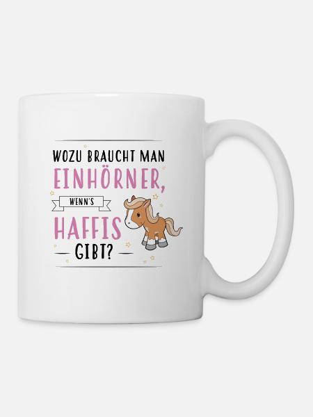 Wozu Einhörner Haflinger - Tasse - Weiß