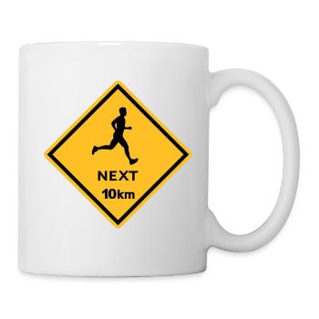 Coureur homme 10km - Mug blanc - blanc - Droite