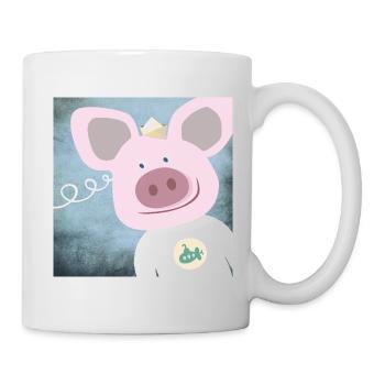 Poster Pépinière de porcs Ahoy Moin - Mug blanc - blanc - Droite