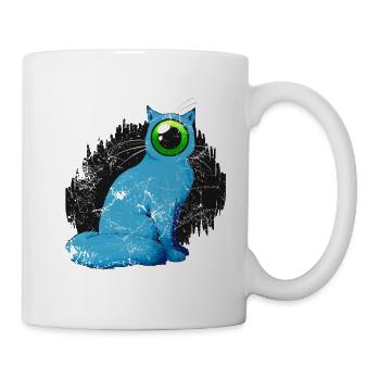 Zyklop Katze Weird - Tasse - Weiß - Rechts