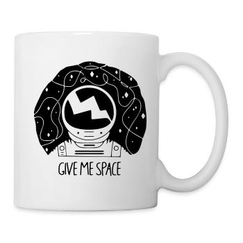 Give Me Space - Tasse - Weiß - Rechts