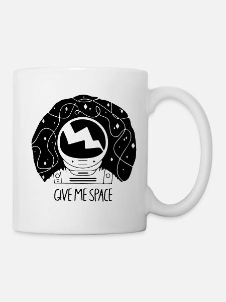 Donne-moi de l'espace - Mug blanc - blanc