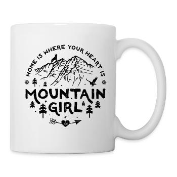 Mountain Girl black - Tasse - Weiß - Rechts
