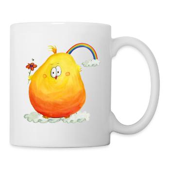 Rainbowbirds "sunny birdy" - Tasse - Weiß - Rechts