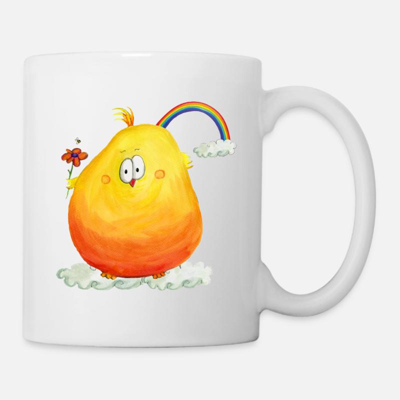 Rainbowbirds "sunny birdy" - Tasse - Weiß