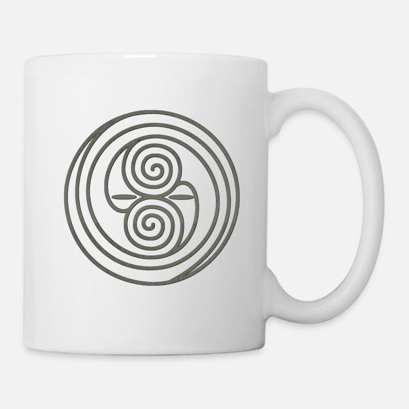 Celtic spirale gris - Mug blanc - blanc
