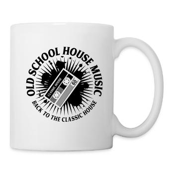 OLD SCHOOL HOUSE MUSIC ✫ T-Shirt - Tasse - Weiß - Rechts