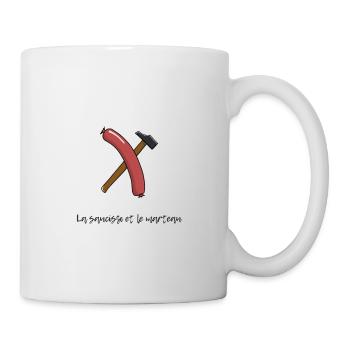 saucisse et marteau - Mug blanc - blanc - Droite