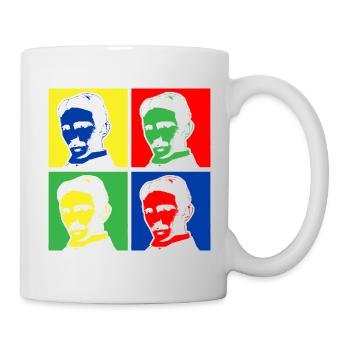 Pop Art Nikola Tesla - Mug - white - Right