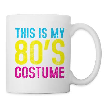 80er Jahre - Tasse - Weiß - Rechts