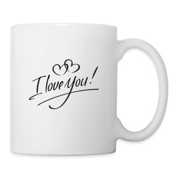 Je t’aime - Mug blanc - blanc - Droite