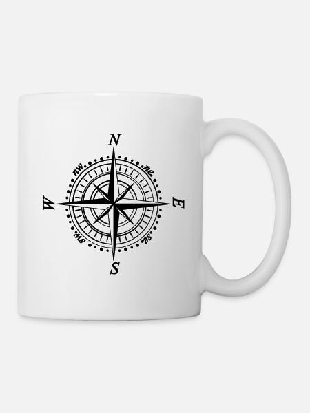 boussole - Mug blanc - blanc