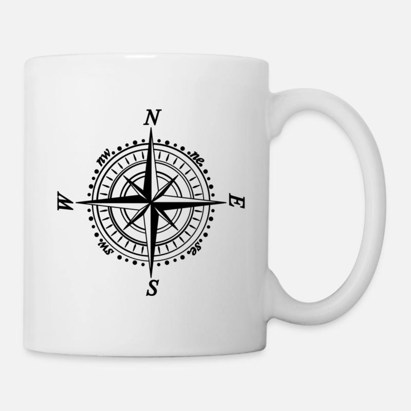 boussole - Mug blanc - blanc
