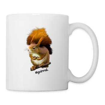 Écureuil, écureuil, écureuil doux - Mug blanc - blanc - Droite