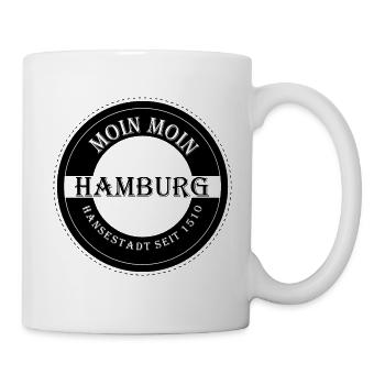 Hamburg Logo Moin Moin - Tasse - Weiß - Rechts
