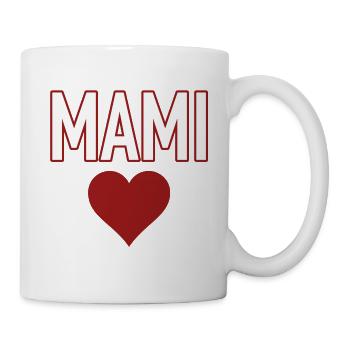 MAMI Herz I Mami ist die beste - Tasse - Weiß - Rechts