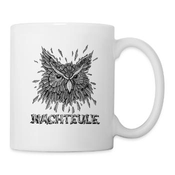 Nachteule - Tasse - Weiß - Rechts