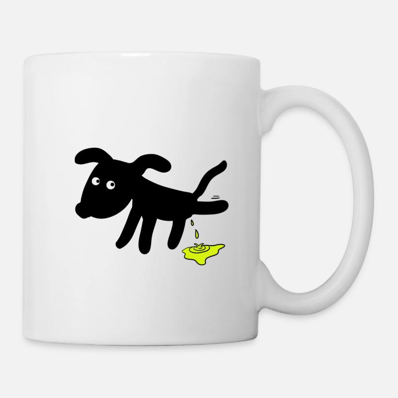 Dog pees dogs - Mug - white