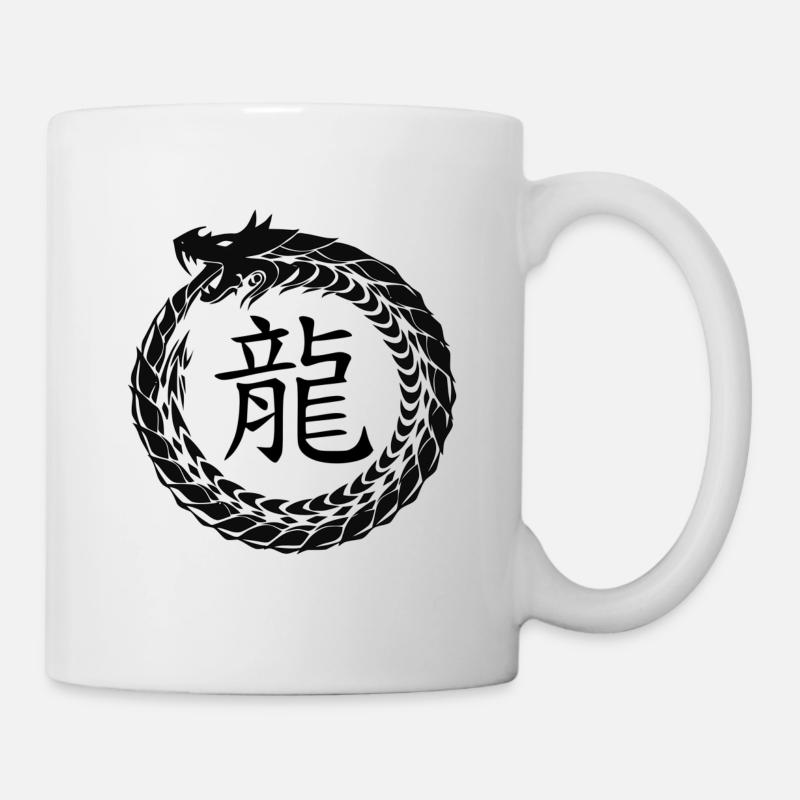 Chinesische Zeichen Sternzeichen Horoskop Drache - Tasse - Weiß