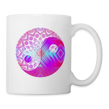 Psytrance Goa Trance Gift Shirt DJ Mesdames - Mug blanc - blanc - Droite