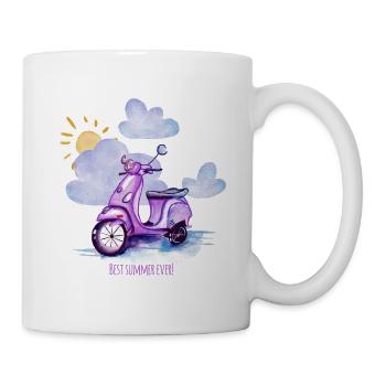 Best summer ever - Tasse - Weiß - Rechts