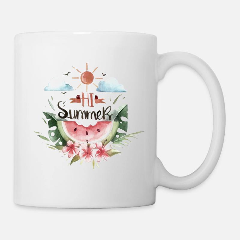 Pastèque d'été - Mug blanc - blanc