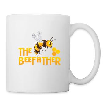 Abeille miel apicaux fleurs nid d’abeilles jaune cadeau - Mug blanc - blanc - Droite
