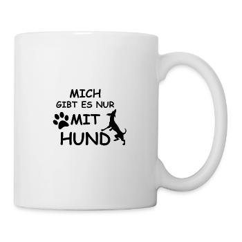 only with dog dog owner - Mug - white - Right