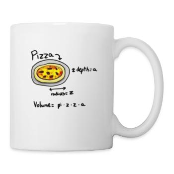 pizza mathe nerd - Tasse - Weiß - Rechts