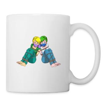 MANGA ZWILLINGE GIRLS GEFESSELT ULTRA HÜBSCH - Tasse - Weiß - Rechts